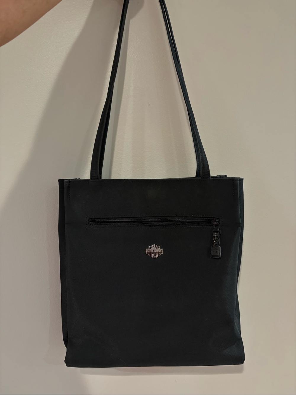 Harley Davidson Black Nylon Shoulder Tote Bag